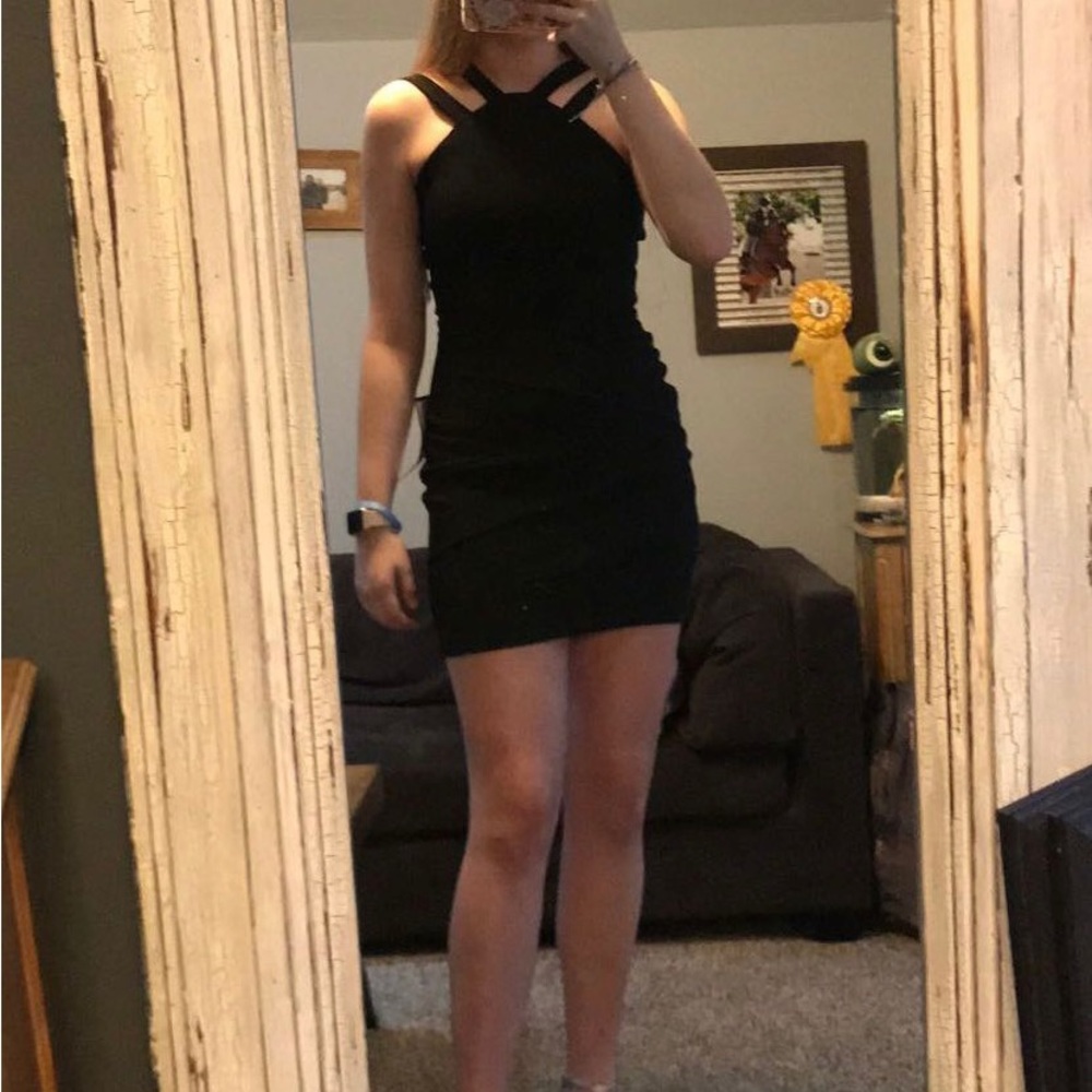 Mini black dress